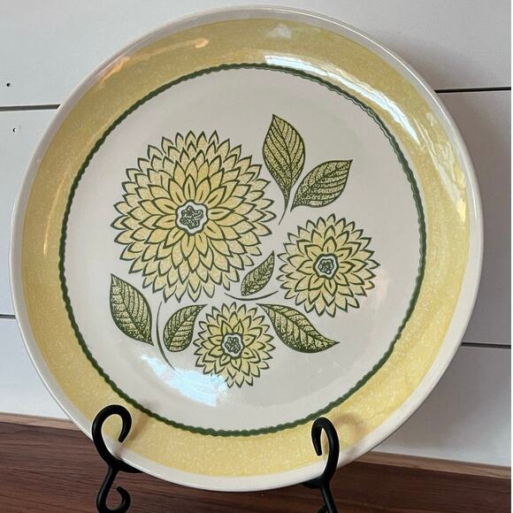 PON11 by Andre Ponche 12" Chop Plate Platter Rare Marigold Floral - Picture 7 of 9